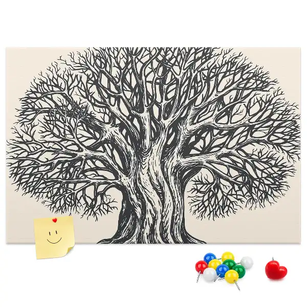Kurk prikbord Majestueuze eenzame boom