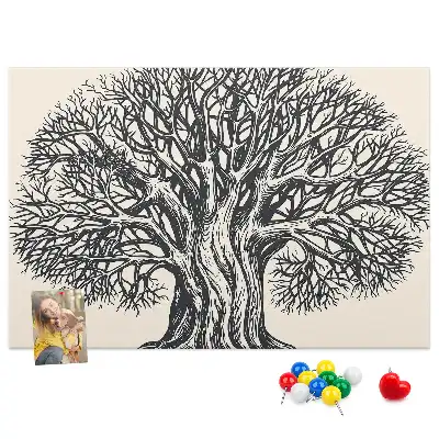 Kurk prikbord Majestueuze eenzame boom