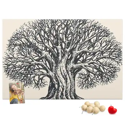 Kurk prikbord Majestueuze eenzame boom