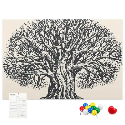 Kurk prikbord Majestueuze eenzame boom
