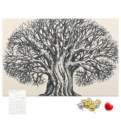 Kurk prikbord Majestueuze eenzame boom