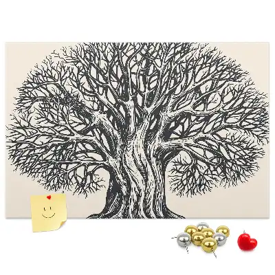 Kurk prikbord Majestueuze eenzame boom