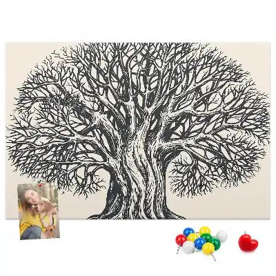 Kurk prikbord Majestueuze eenzame boom