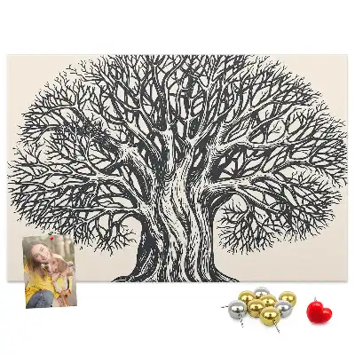 Kurk prikbord Majestueuze eenzame boom