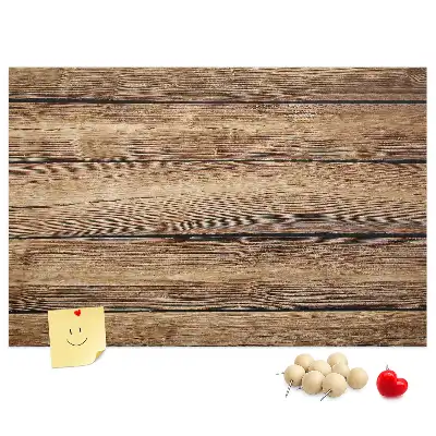 Memobord van kurk Rustieke houten planken