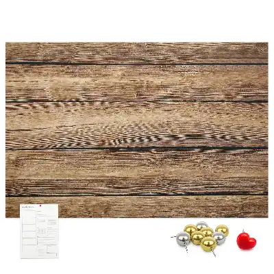 Memobord van kurk Rustieke houten planken