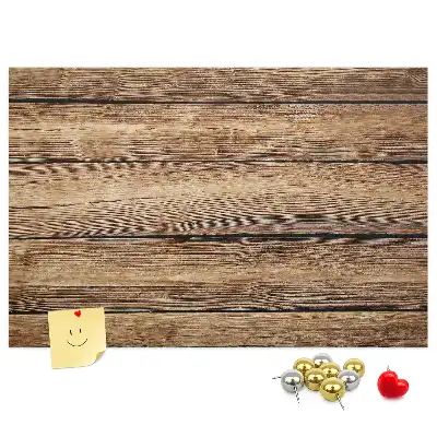 Memobord van kurk Rustieke houten planken