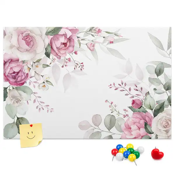 Kurk prikbord Bloemenlijst