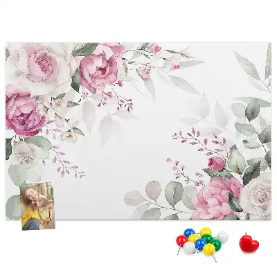 Kurk prikbord Bloemenlijst