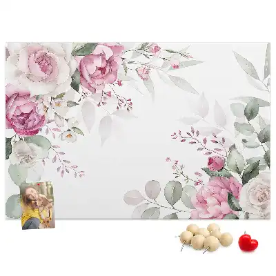 Kurk prikbord Bloemenlijst