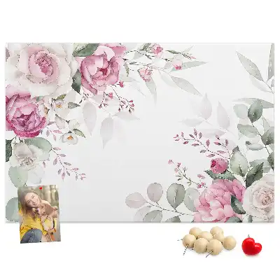 Kurk prikbord Bloemenlijst