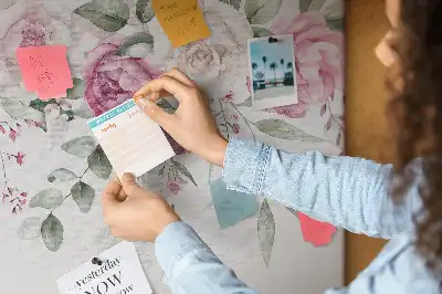 Memobord van kurk Aquarel rozen