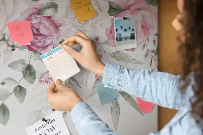 Memobord van kurk Aquarel rozen
