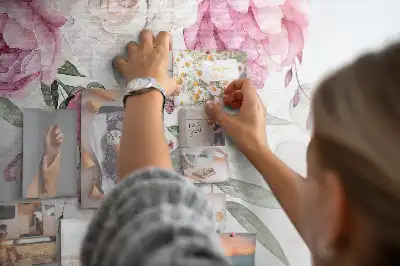 Memobord van kurk Aquarel rozen