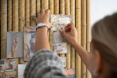 Kurk prikbord Bamboestokken