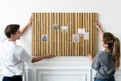 Kurk prikbord Bamboestokken