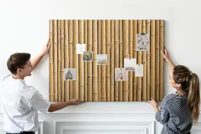 Kurk prikbord Bamboestokken