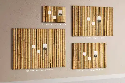 Kurk prikbord Bamboestokken