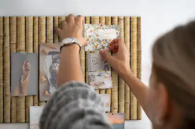 Kurk prikbord Bamboestokken