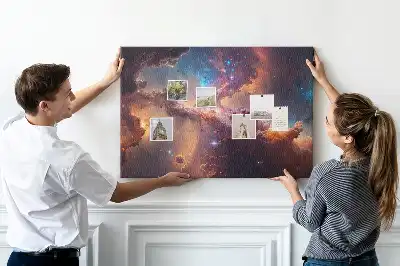 Memobord van kurk Wereld sterren kosmos