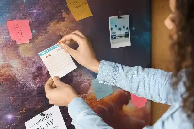 Memobord van kurk Wereld sterren kosmos