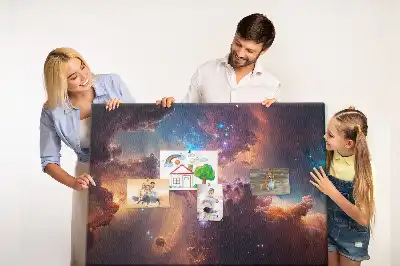 Memobord van kurk Wereld sterren kosmos