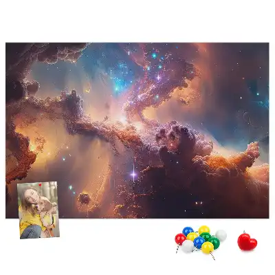 Memobord van kurk Wereld sterren kosmos