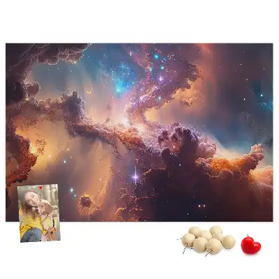 Memobord van kurk Wereld sterren kosmos
