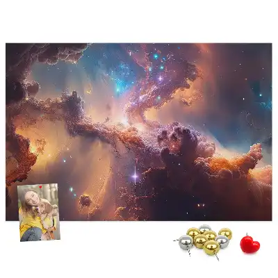 Memobord van kurk Wereld sterren kosmos