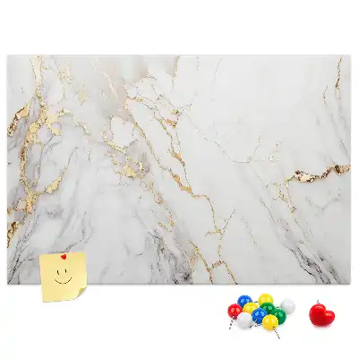 Decoratief kurk prikbord met marmerlook
