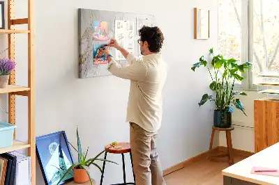 Kurk prikbord Decoratief marmer
