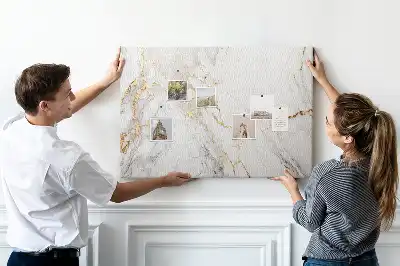 Kurk prikbord Decoratief marmer