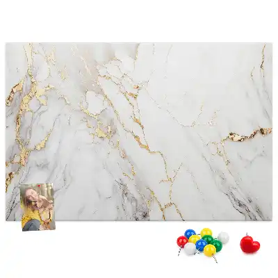 Kurk prikbord Decoratief marmer