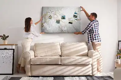 Kurk prikbord Decoratief marmer