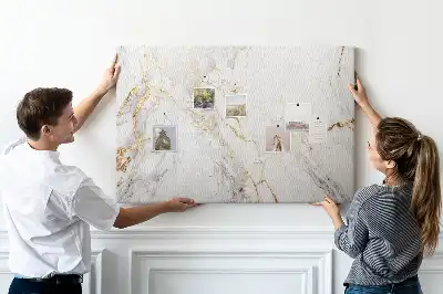 Kurk prikbord Decoratief marmer
