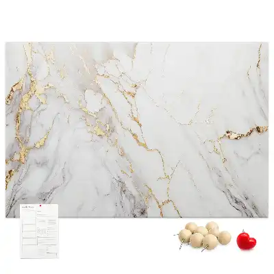 Kurk prikbord Decoratief marmer