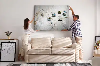Kurk prikbord Decoratief marmer