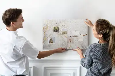 Kurk prikbord Decoratief marmer