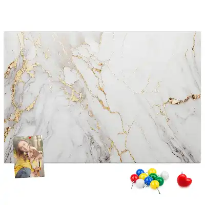 Kurk prikbord Decoratief marmer