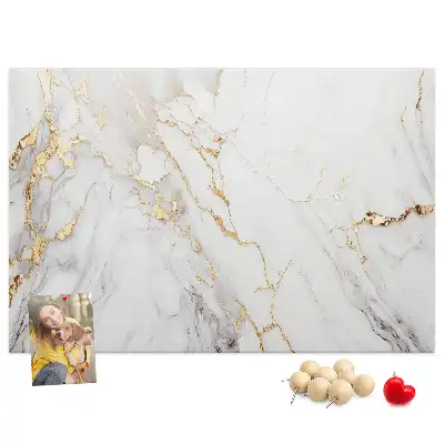 Kurk prikbord Decoratief marmer