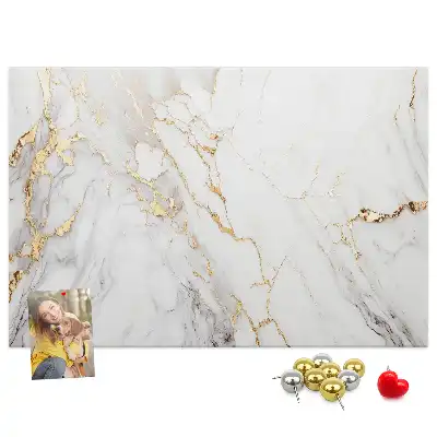 Kurk prikbord Decoratief marmer