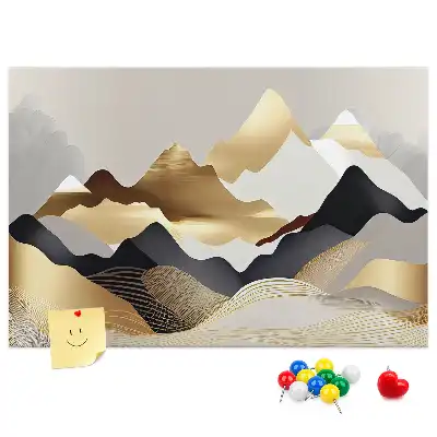 Kurken memobord Bergen abstractie