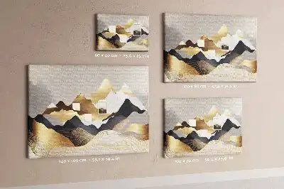 Memobord van kurk Bergen abstractie