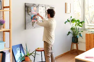 Kurk prikbord Archief wereldkaart