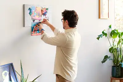Memobord van kurk Wereldkaart driehoeken