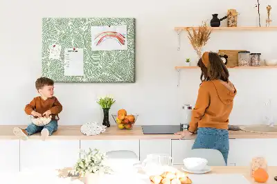 Memobord van kurk Bladeren natuur patroon
