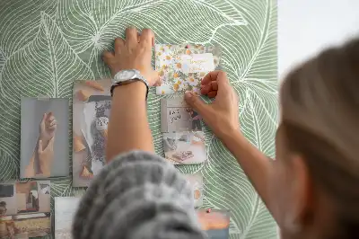 Memobord van kurk Bladeren natuur patroon