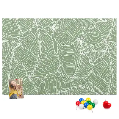 Memobord van kurk Bladeren natuur patroon