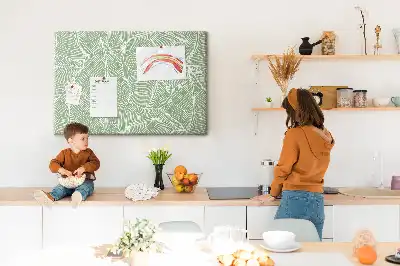 Memobord van kurk Bladeren natuur patroon