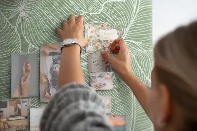 Memobord van kurk Bladeren natuur patroon